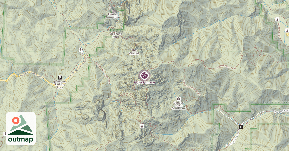 Map of Piglet Pinnacle