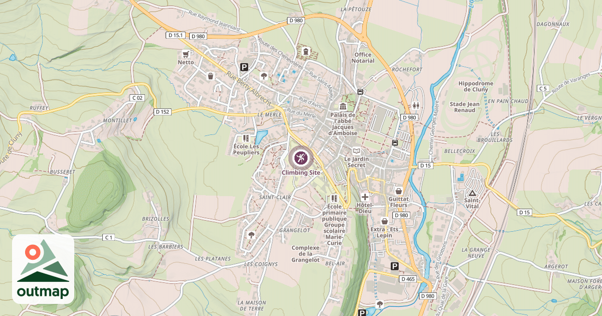 Map of Climbing Site