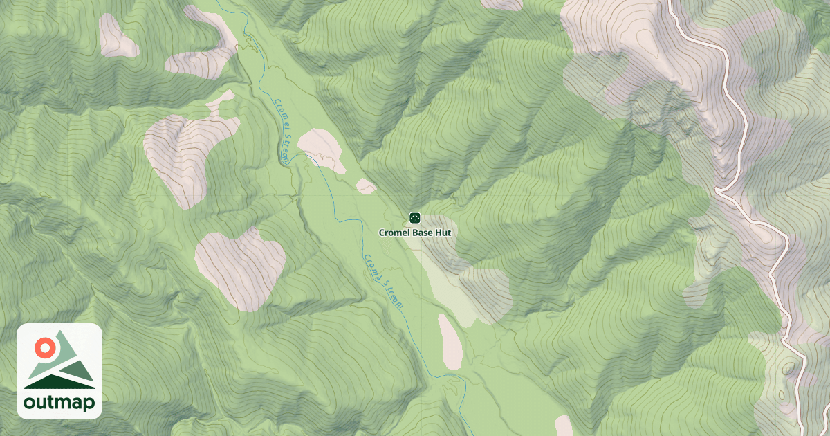 Map of Cromel Base Hut