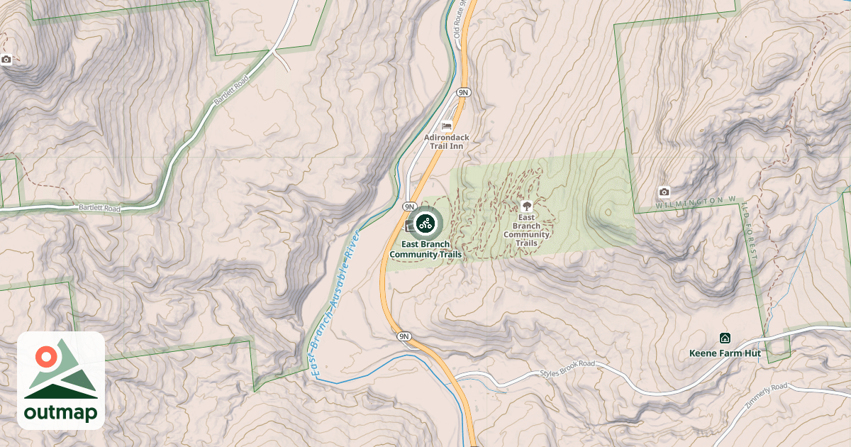 Map of East Branch Community Trails