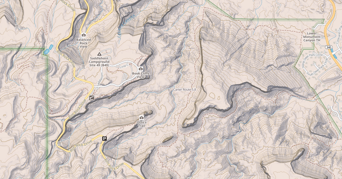 Map preview of Carter Route