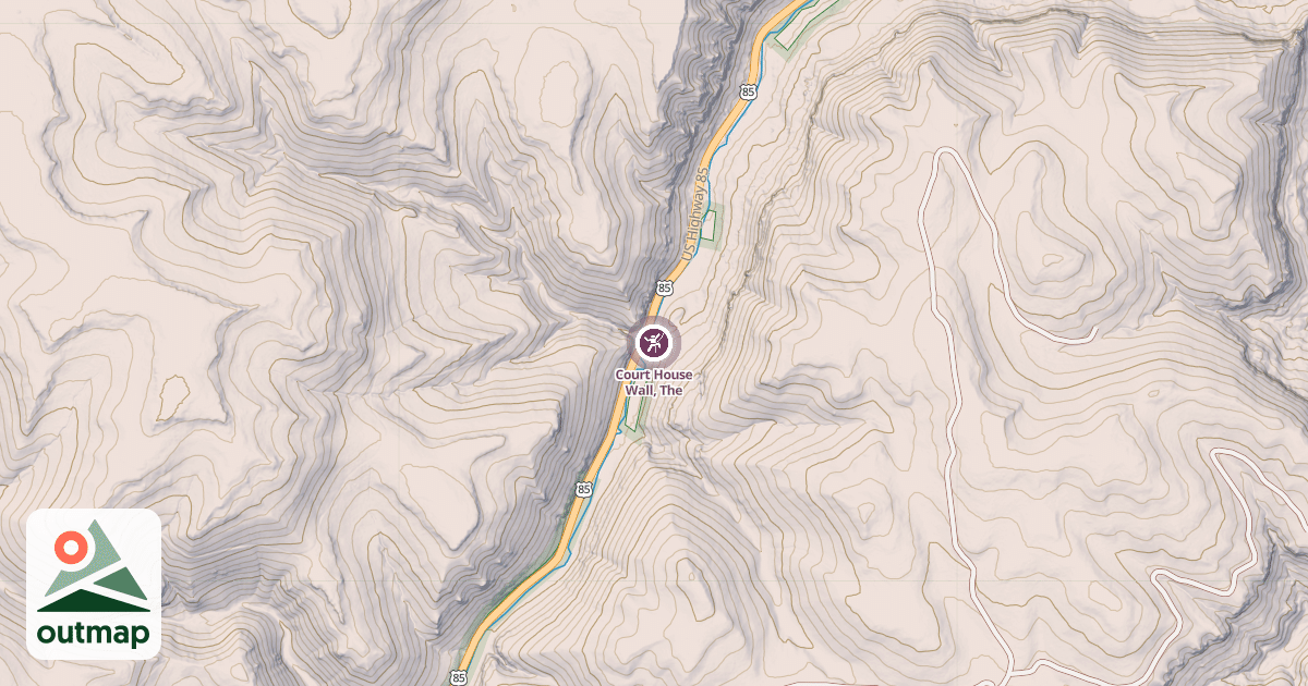Map of Court House Wall, The