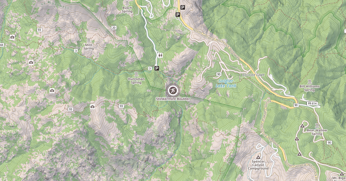 Map preview of Stinkermint Boulder