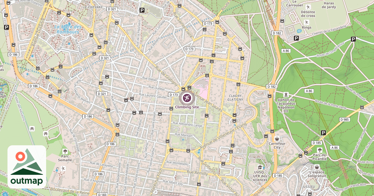 Map of Climbing Site