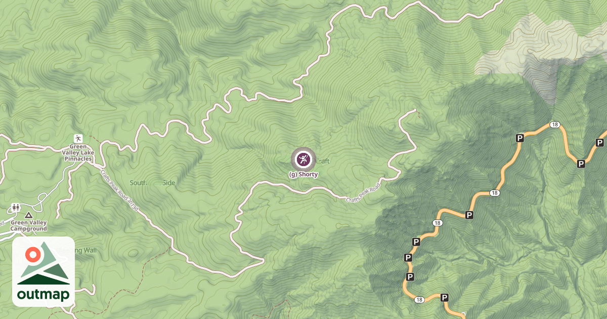 Map of (g) Shorty