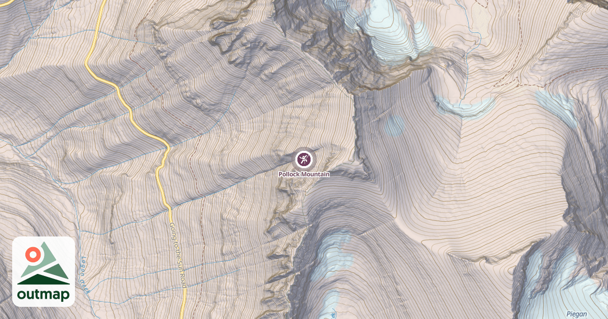 Map of Pollock Mountain
