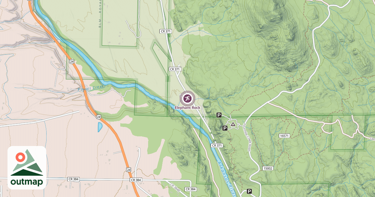 Map of Elephant Rock