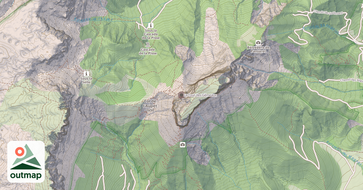 Map of La Tour des Gémeaux