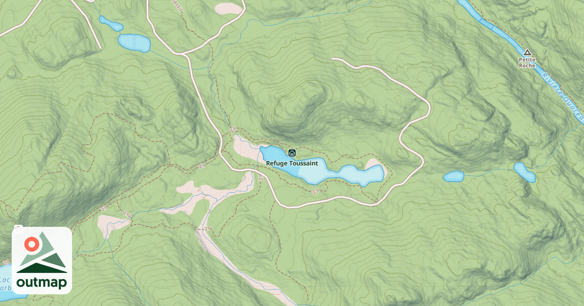 Map of Refuge Toussaint