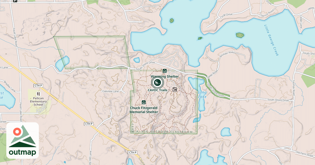 Map of CAVOC Trails