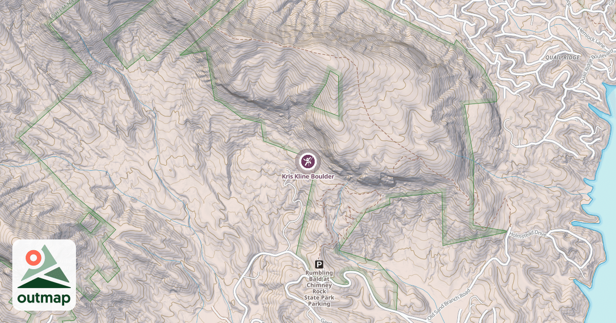 Map of Kris Kline Boulder