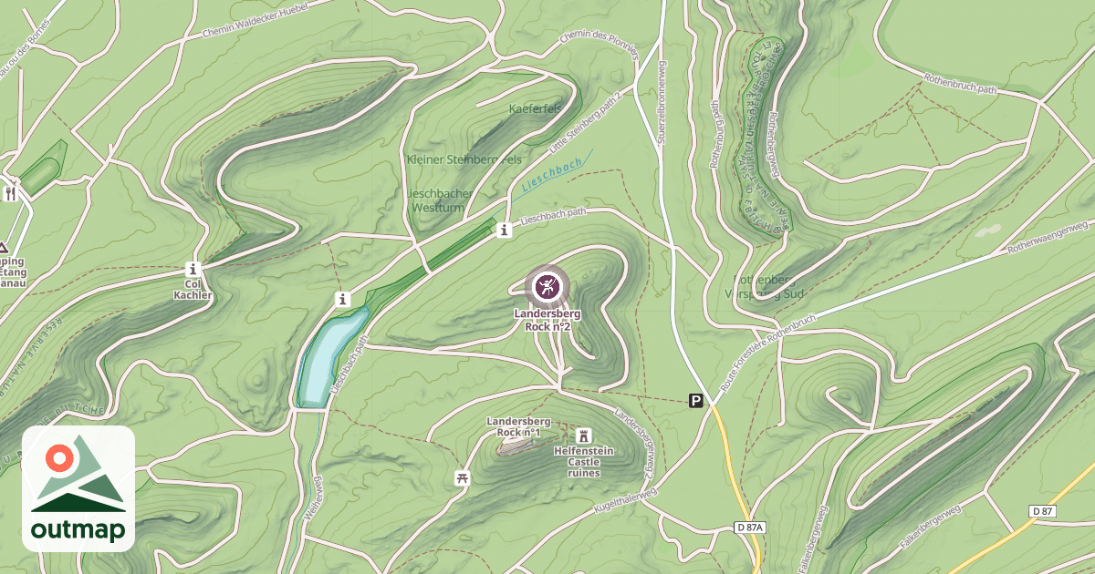 Map of Landersberg Rock n°2