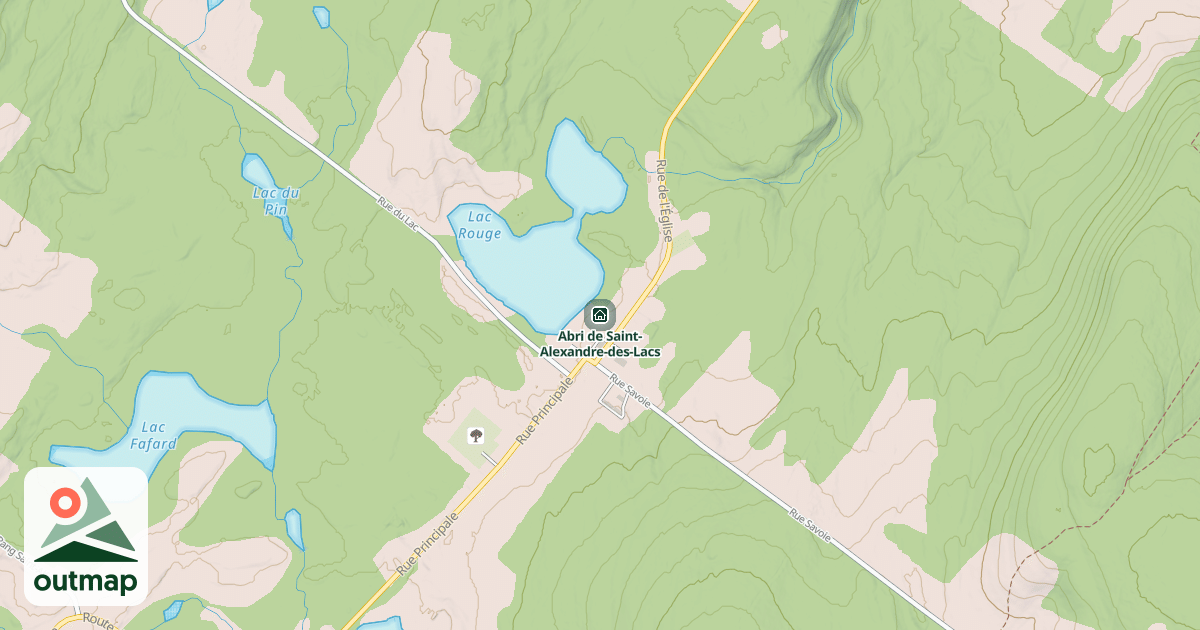 Map of Abri de Saint-Alexandre-des-Lacs