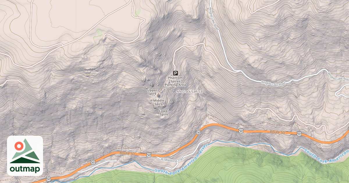 Map of Ant Crack, Left