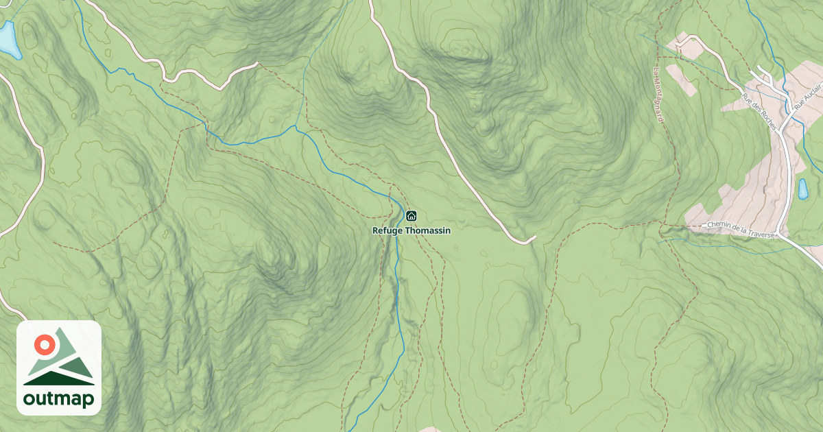 Map of Refuge Thomassin