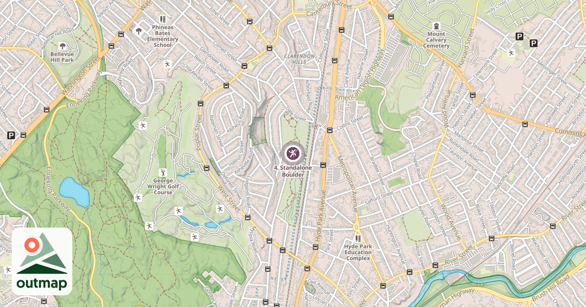 Map of 4. Standalone Boulder