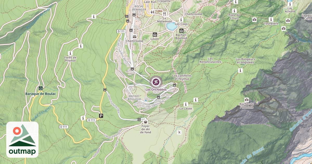 Map of Les Orchidées