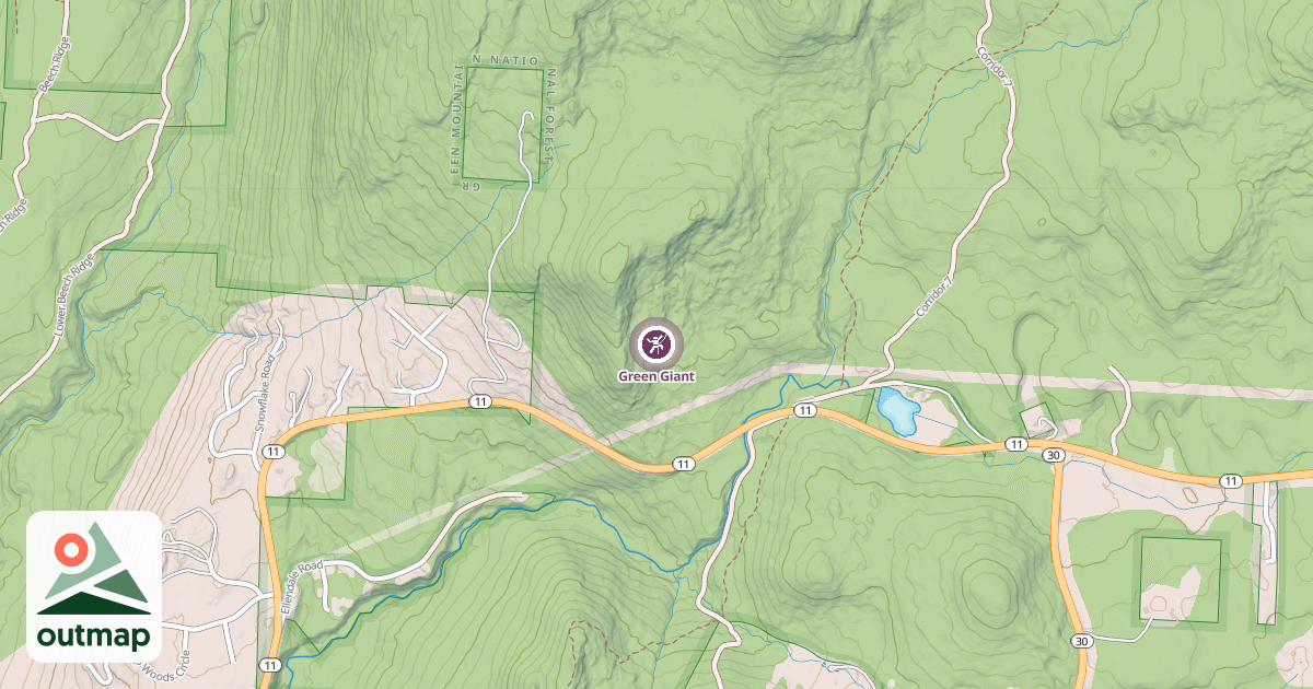 Map of Green Giant