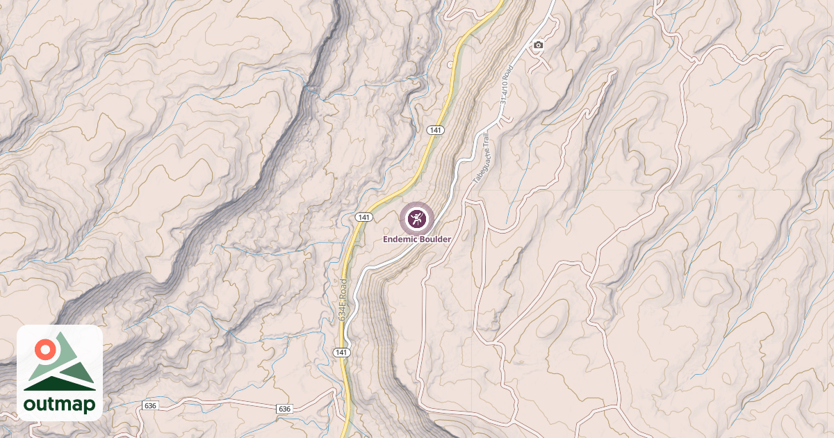 Map of Endemic Boulder