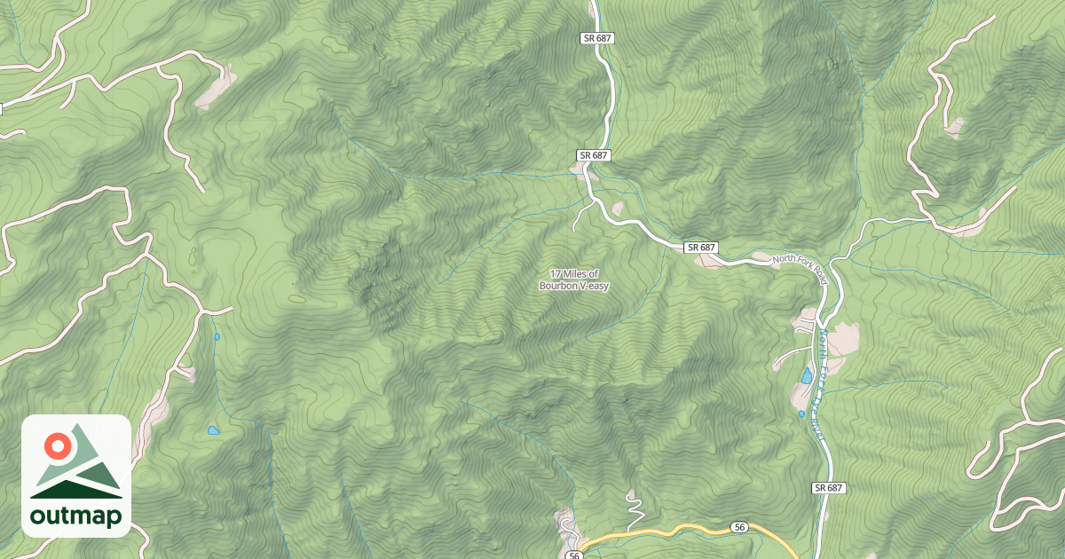 Map of 17 Miles of Bourbon