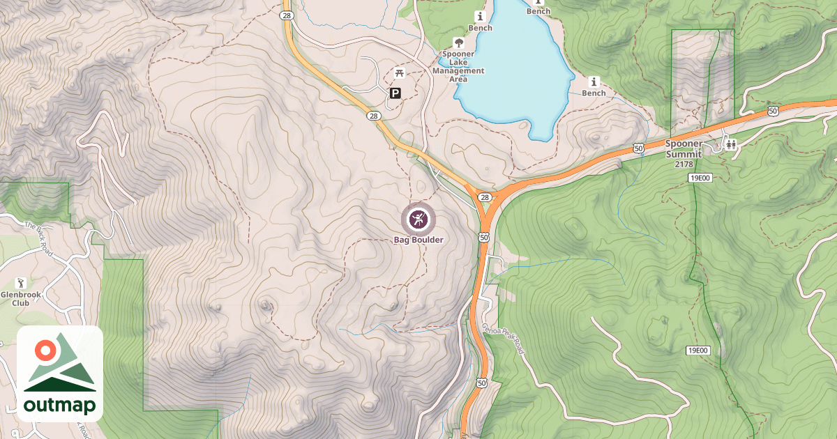 Map of Bag Boulder