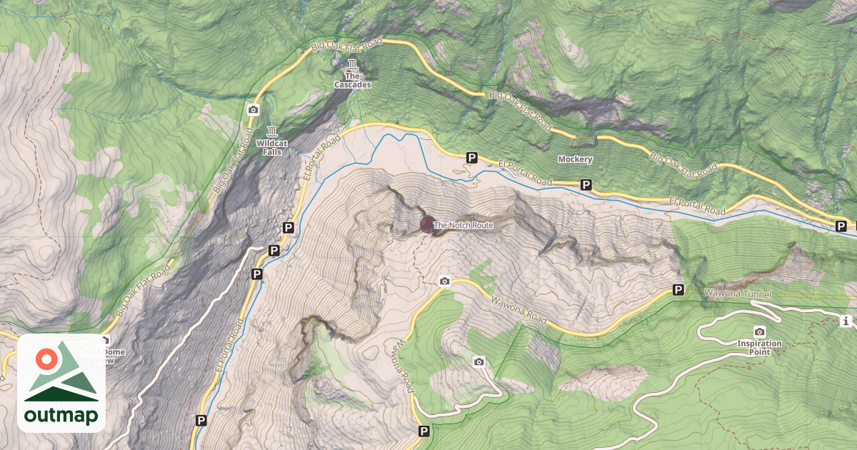 Map of The Notch Route