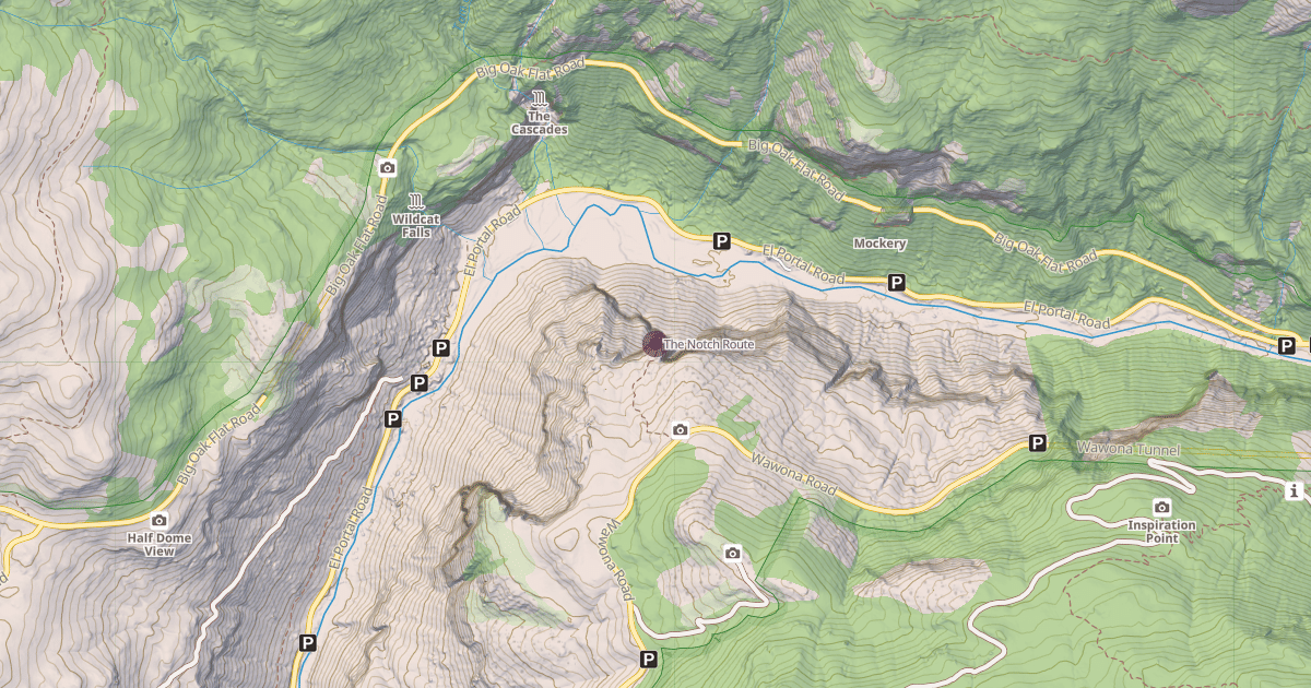 Map preview of The Notch Route