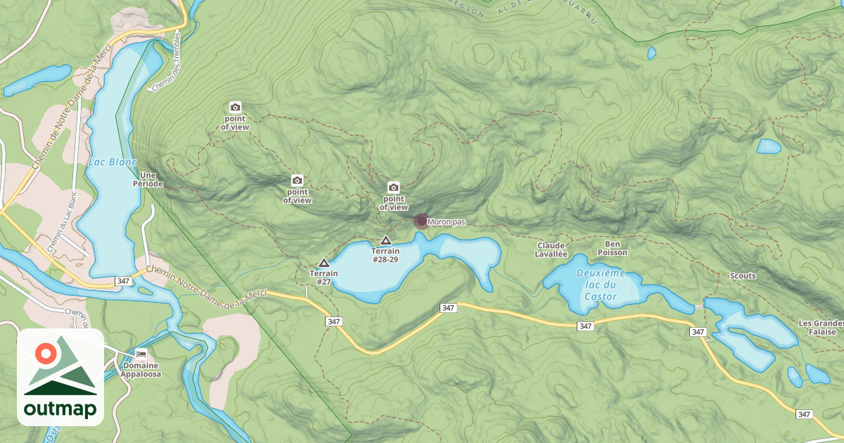 Map of Moron pas