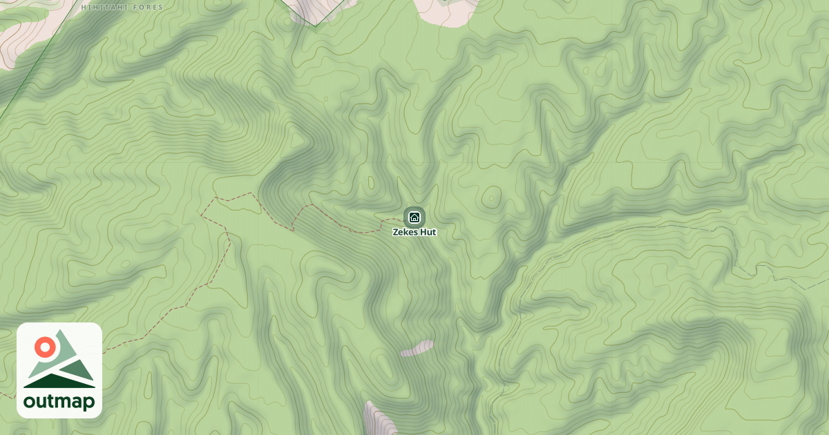 Map of Zekes Hut