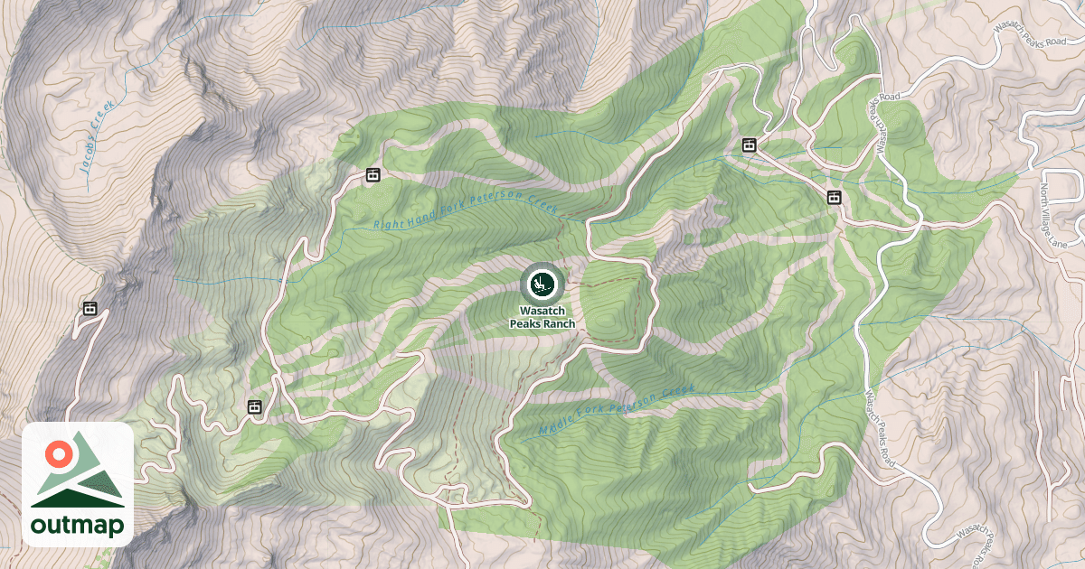 Map of Wasatch Peaks Ranch