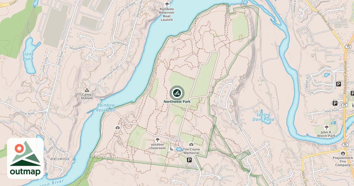 Map of Northwest Park