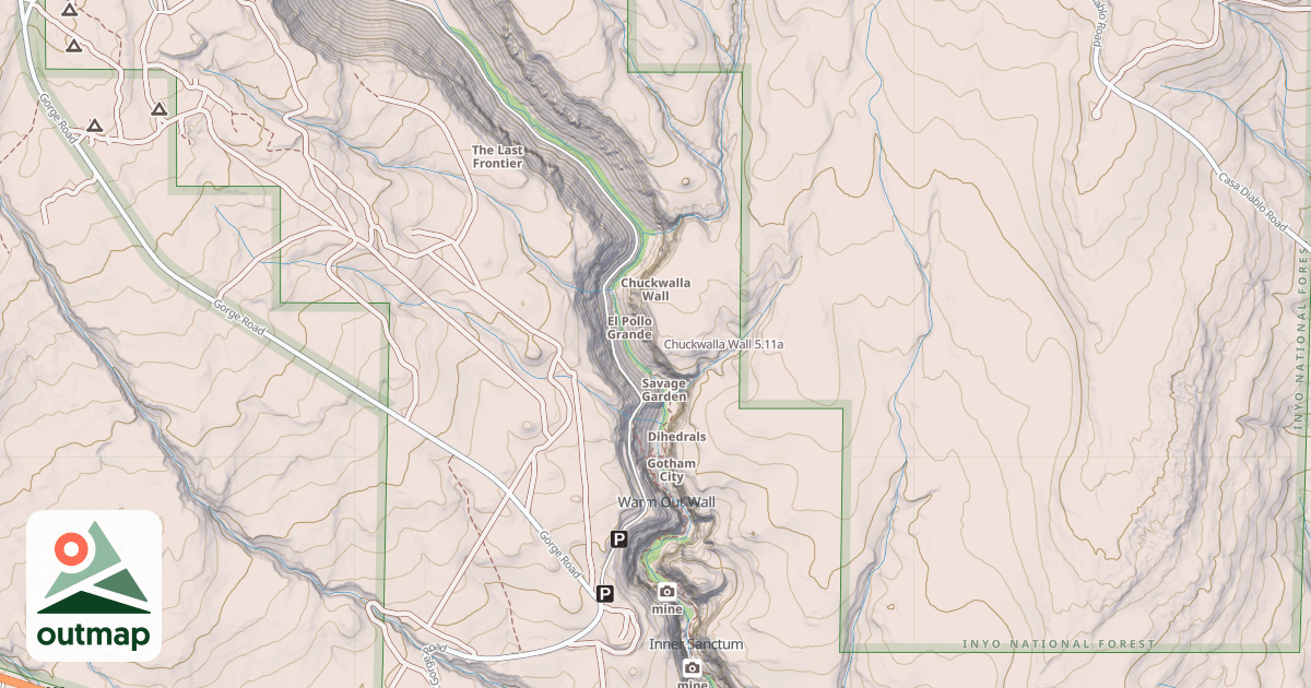 Map of Chuckwalla Wall