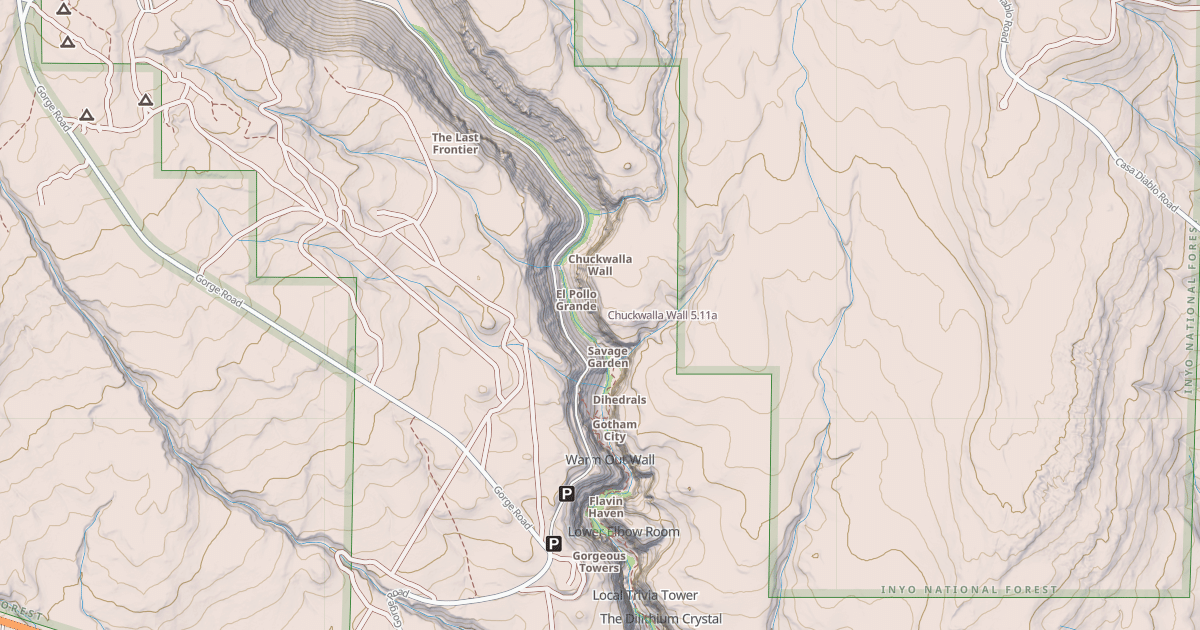 Map preview of Chuckwalla Wall