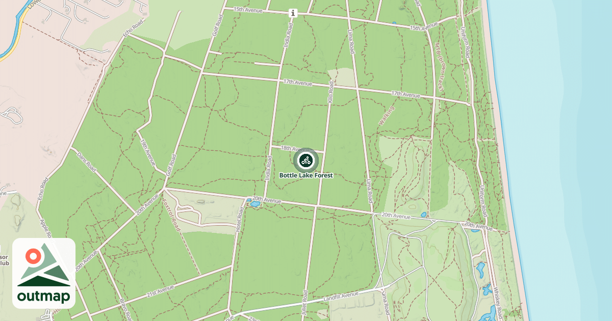 Map of Bottle Lake Forest