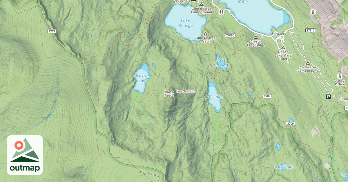 Map of Ben Nevis