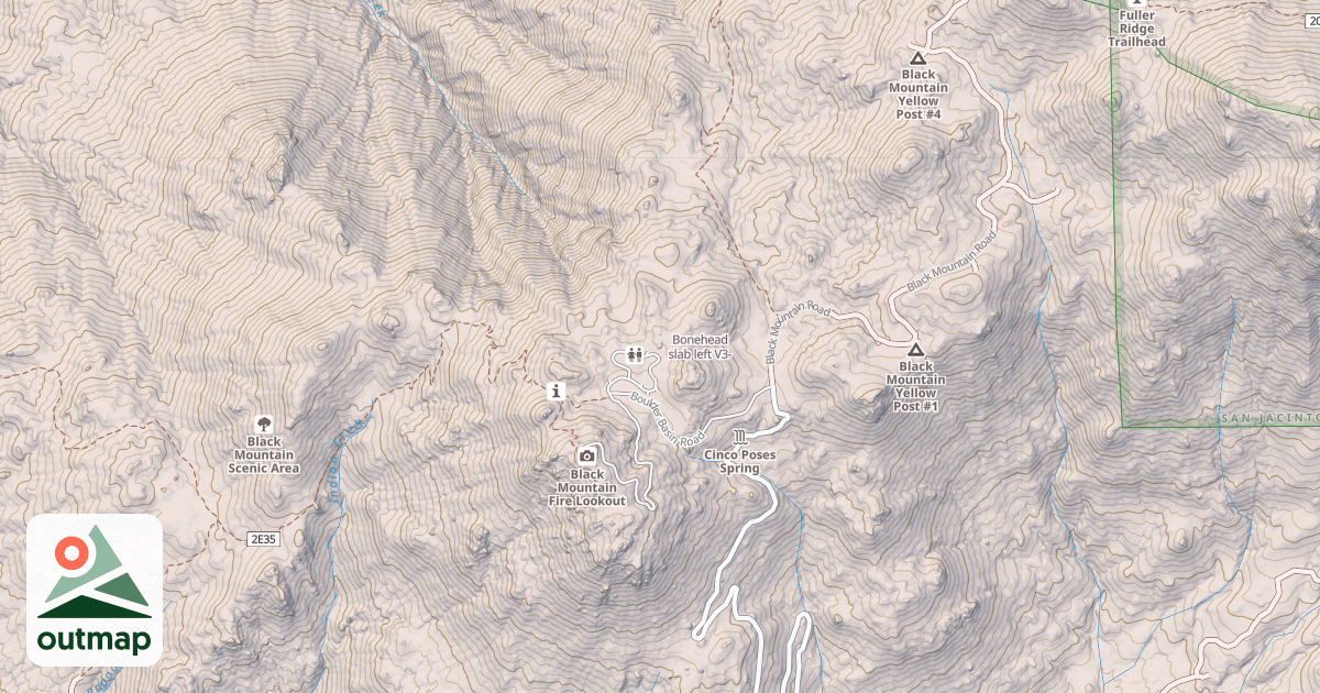 Map of Bonehead slab left