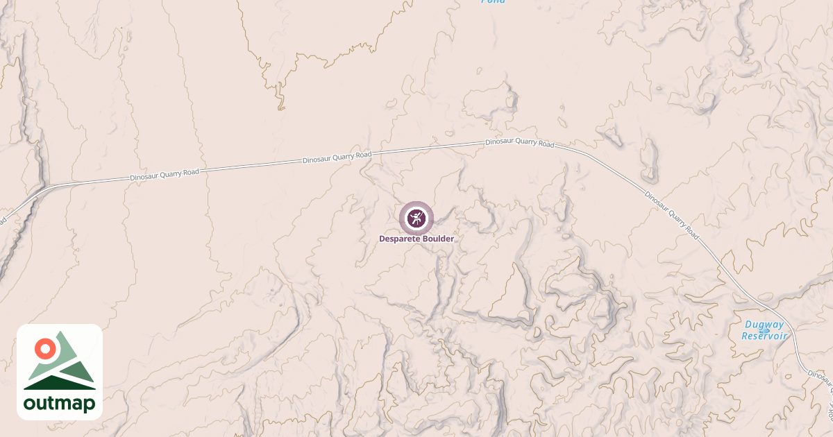 Map of Desparete Boulder