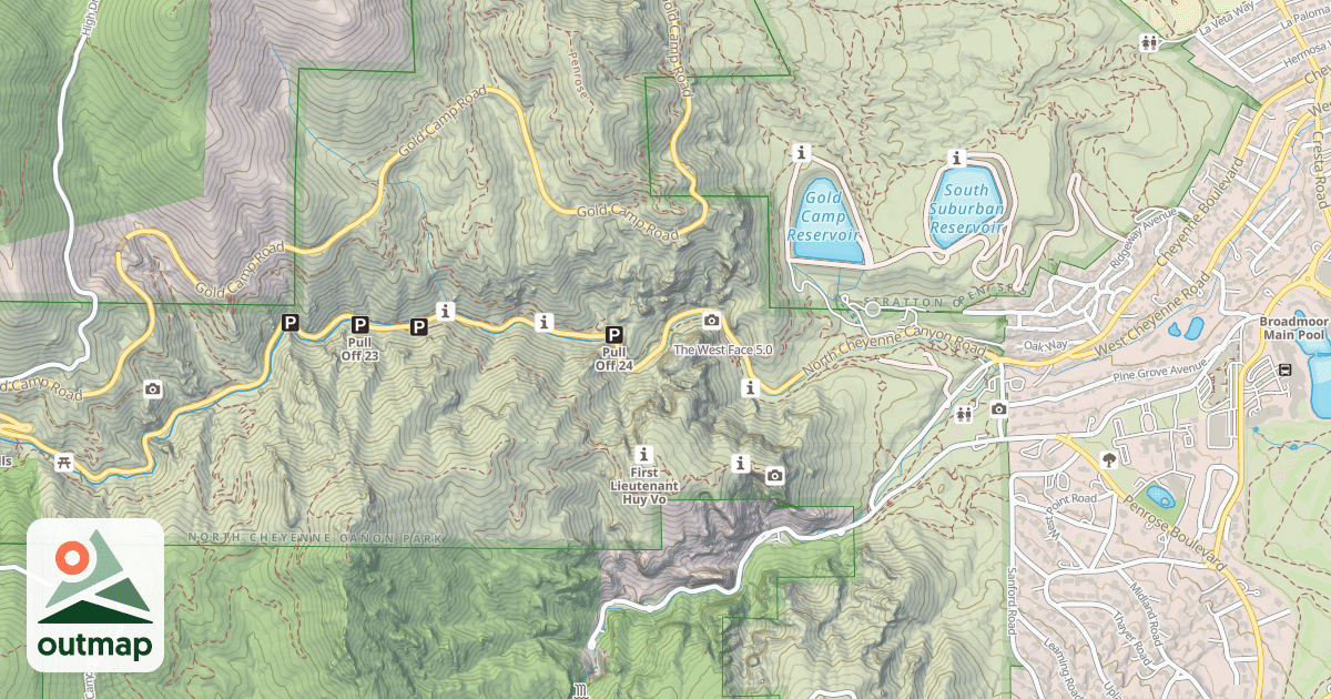 Map of The West Face