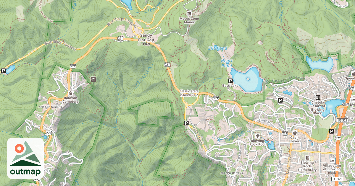 Map of Classic Arete (Stand)