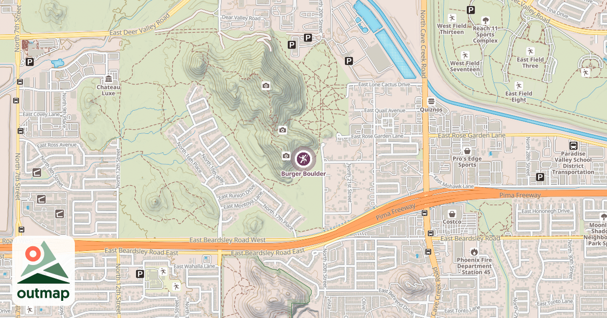 Map of Burger Boulder