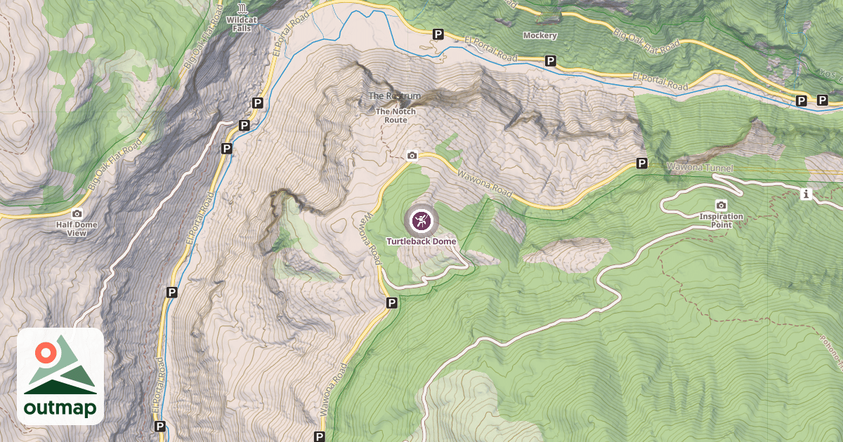 Map of Turtleback Dome