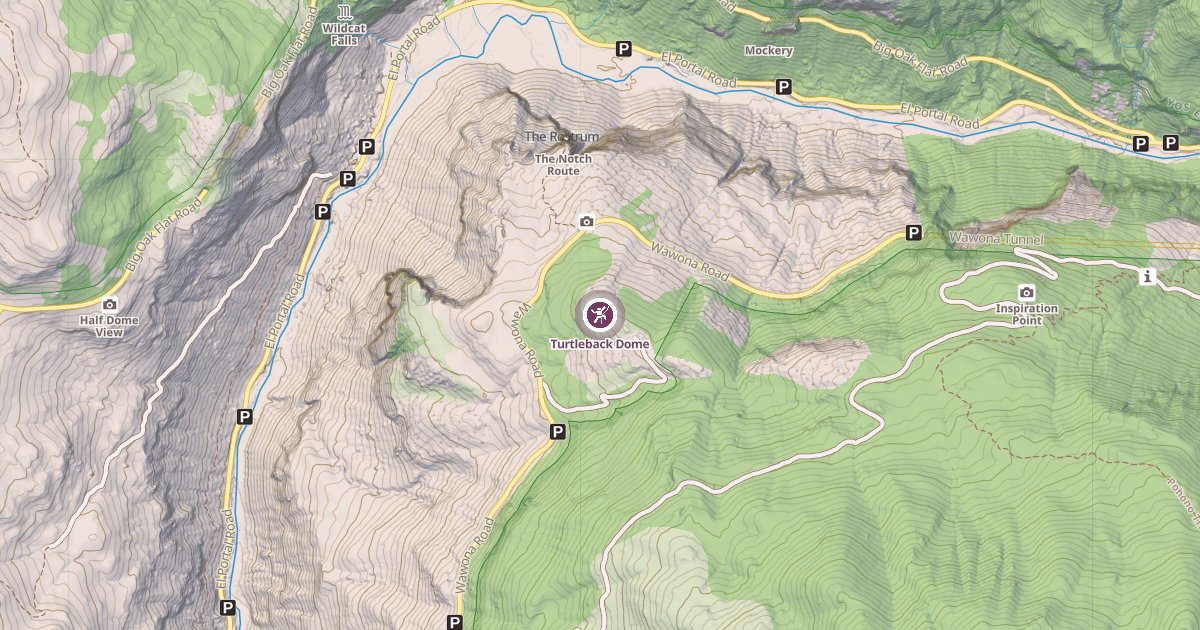Map preview of Turtleback Dome