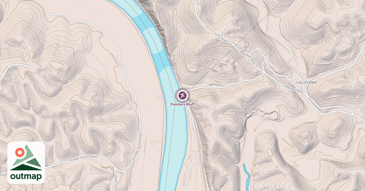 Map of Painters Bluff