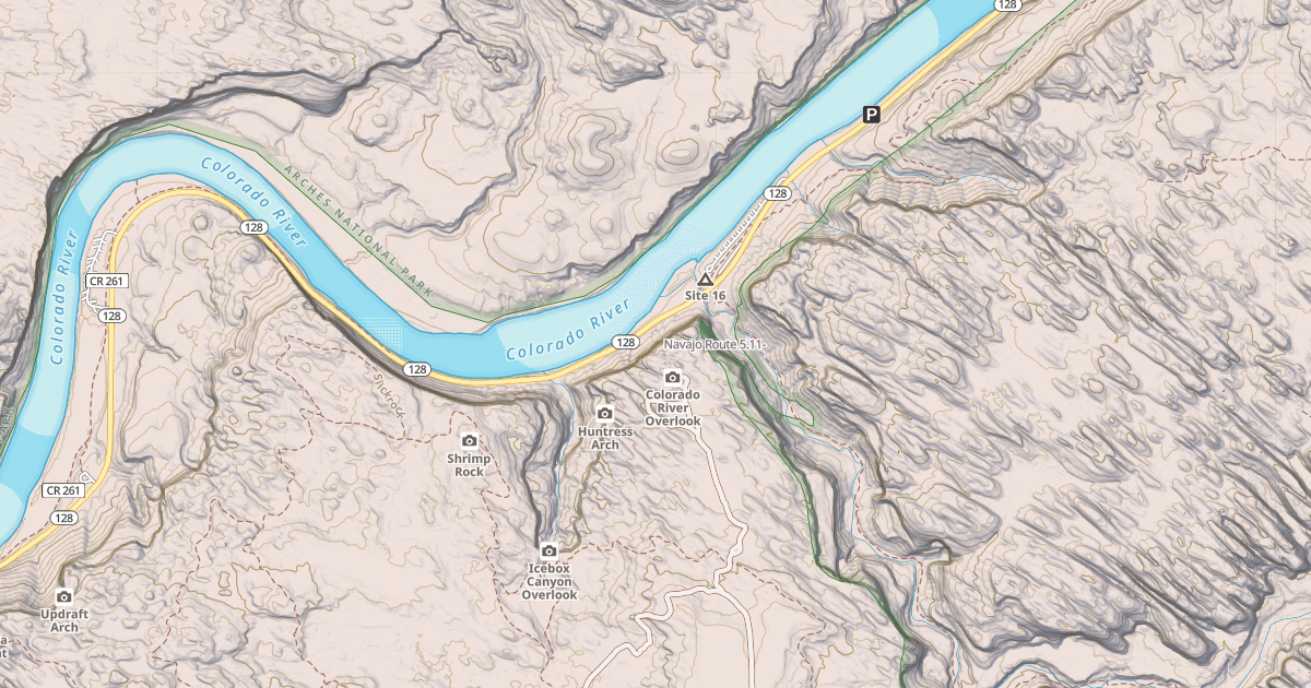 Map preview of Navajo Route