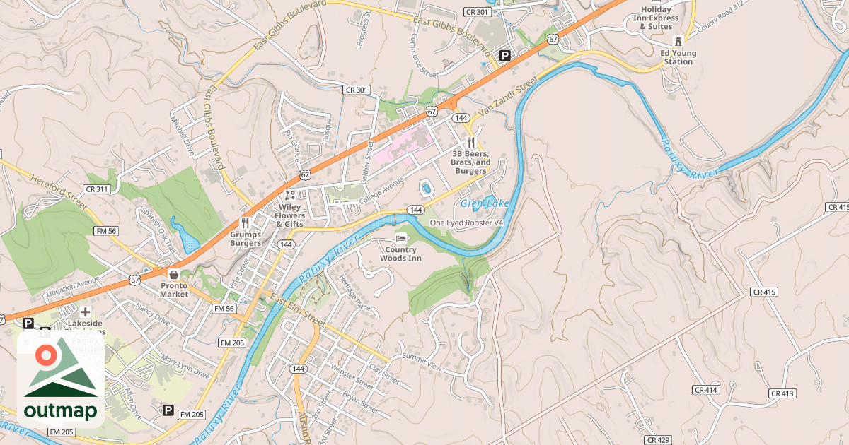 Map of One Eyed Rooster