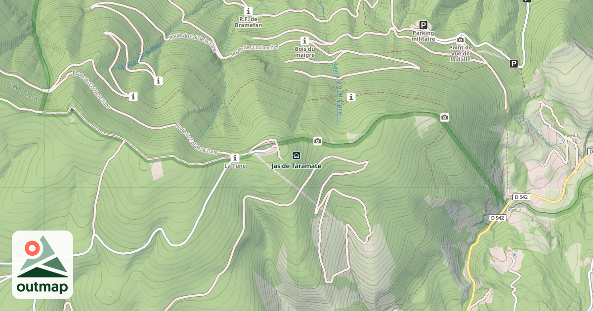 Map of Jas de Taramate