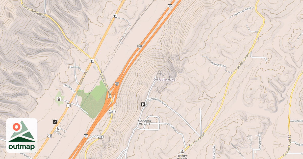 Map of Old Fashioned