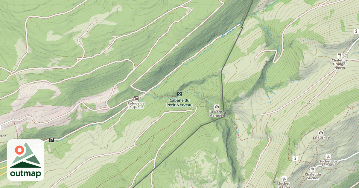 Map of Cabane du Petit Nerveau