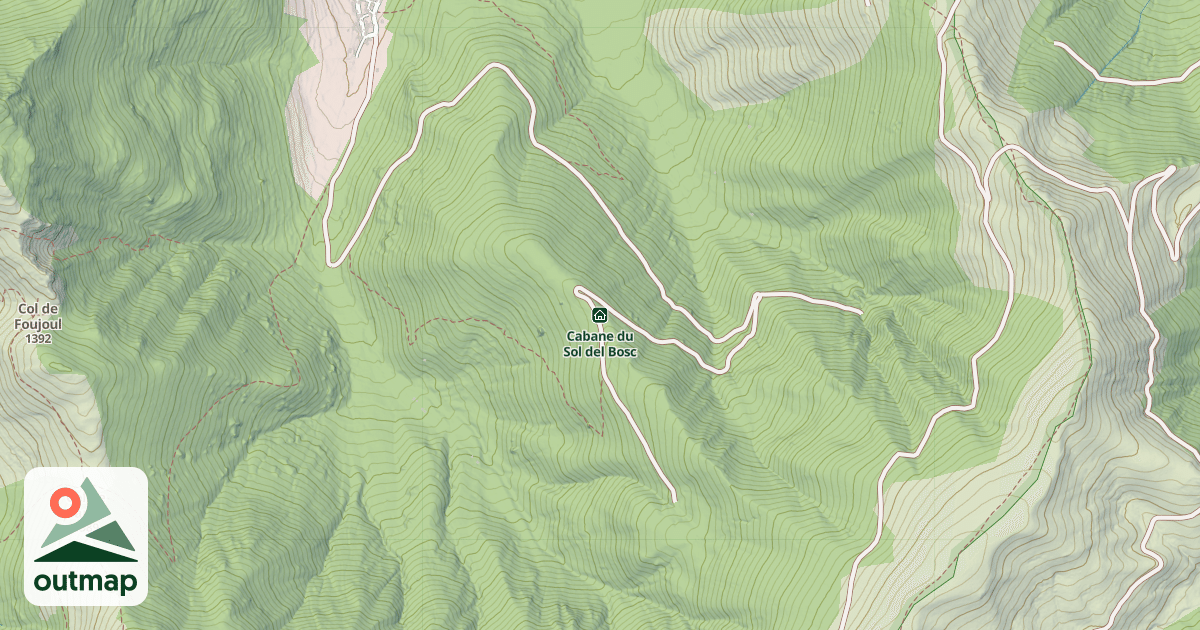 Map of Cabane du Sol del Bosc