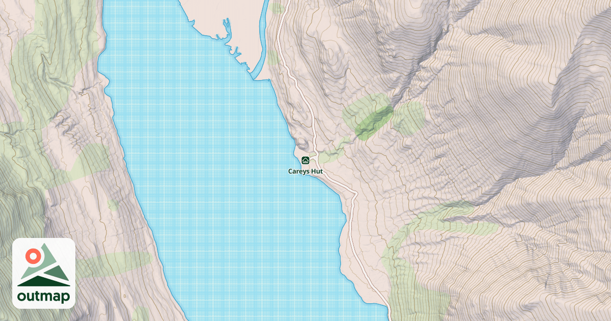 Map of Careys Hut